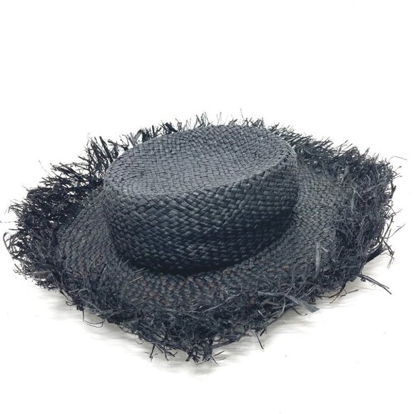 DOLCE&GABBANA straw hat hat hat Raffia Black main image 6
